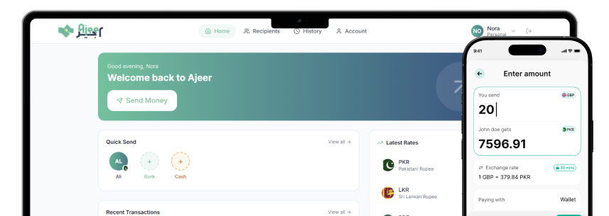 Ajeer Dashboard & App